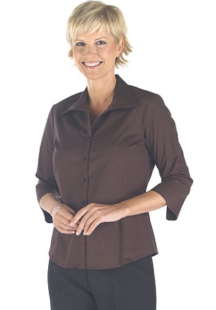 Blusa m/francesa chocolate